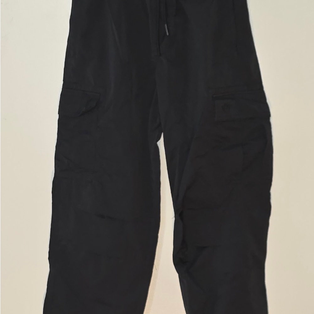 Black Cargo Adidas Windbreaker Pants